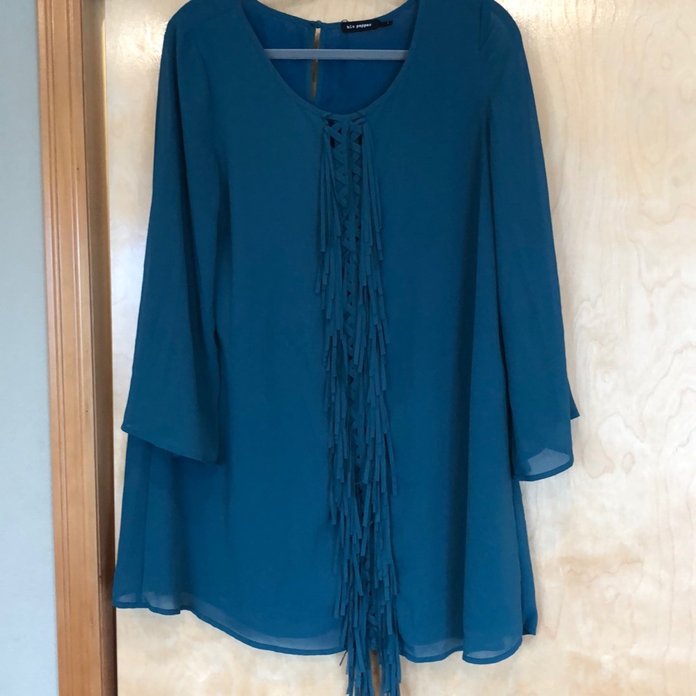 Like new front fringe dress or tunic